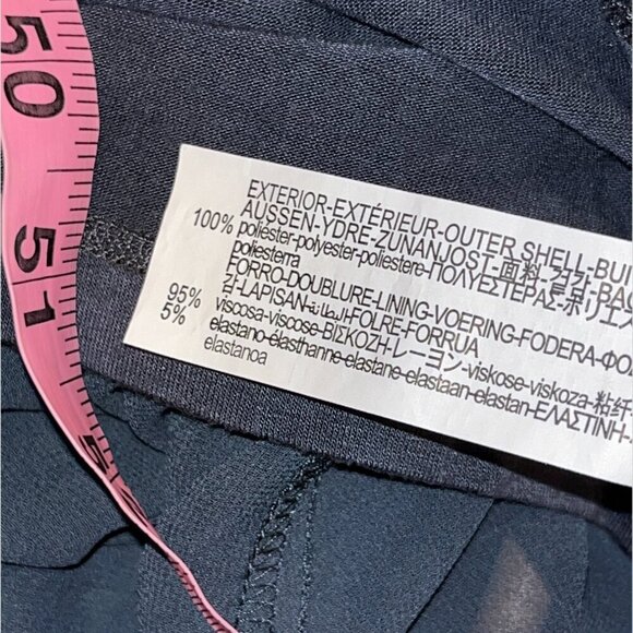 NWT Zara Navy Blue Long Tunic Sheer top  Women’s Size L - Picture 9 of 10